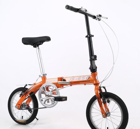 厂家直销学生单车14寸自行车 批发双碟刹折叠特价自行产品,图片仅供