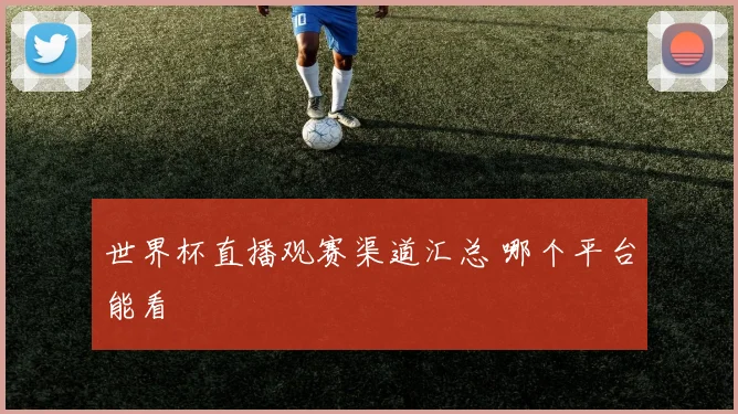 世界杯直播观赛渠道汇总 哪个平台能看